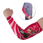 Melbourne Renegades Arm Sleeves Aboriginal Dot Art Red White - Tribal Wave Pattern