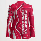 Melbourne Renegades Blazer Aboriginal Dot Art Red White - Tribal Wave Pattern