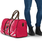 Melbourne Renegades Travel Bag Aboriginal Dot Art Red White - Tribal Wave Pattern
