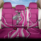 Sydney Sixers Back Car Seat Cover Aboriginal Dot Art Pink White - Tribal Wave Pattern