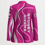 Sydney Sixers Blazer Aboriginal Dot Art Pink White - Tribal Wave Pattern