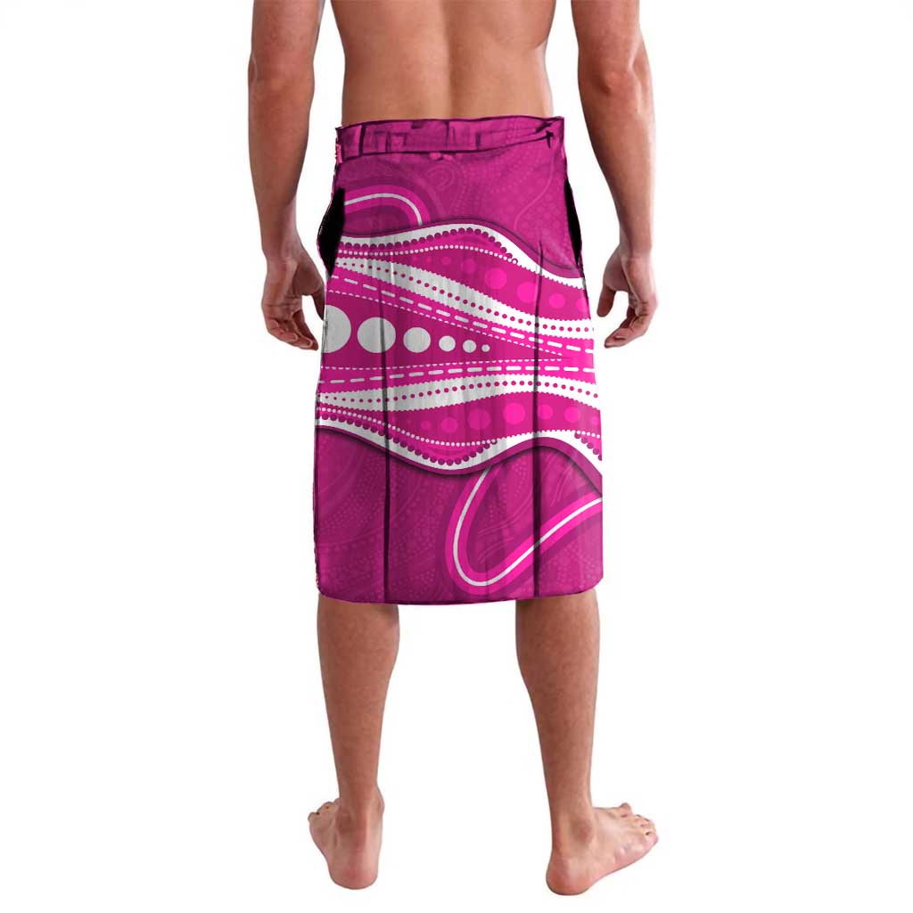 Sydney Sixers Lavalava Aboriginal Dot Art Pink White - Tribal Wave Pattern