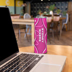 Sydney Sixers Skinny Tumbler Aboriginal Dot Art Pink White - Tribal Wave Pattern