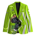 Sydney Thunder Blazer Aboriginal Dot Art Green White - Tribal Wave Pattern