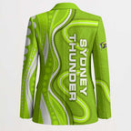 Sydney Thunder Blazer Aboriginal Dot Art Green White - Tribal Wave Pattern