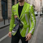 Sydney Thunder Blazer Aboriginal Dot Art Green White - Tribal Wave Pattern