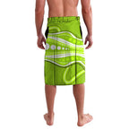 Sydney Thunder Lavalava Aboriginal Dot Art Green White - Tribal Wave Pattern