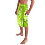 Sydney Thunder Lavalava Aboriginal Dot Art Green White - Tribal Wave Pattern