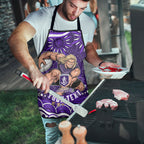 Personalized Fremantle Dockers Rugby Apron Aboriginal Dot Art - Dreamtime Football Mascot