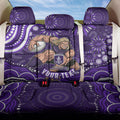 Personalized Fremantle Dockers Rugby Back Car Seat Cover Aboriginal Dot Art - Dreamtime Football Mascot
