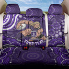 Personalized Fremantle Dockers Rugby Back Car Seat Cover Aboriginal Dot Art - Dreamtime Football Mascot