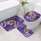 Personalized Fremantle Dockers Rugby Bathroom Set Aboriginal Dot Art - Dreamtime Football Mascot