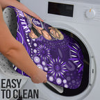 Personalized Fremantle Dockers Rugby Bathroom Set Aboriginal Dot Art - Dreamtime Football Mascot