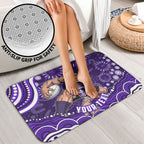 Personalized Fremantle Dockers Rugby Bathroom Set Aboriginal Dot Art - Dreamtime Football Mascot