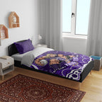 Personalized Fremantle Dockers Rugby Bedding Set Aboriginal Dot Art - Dreamtime Football Mascot