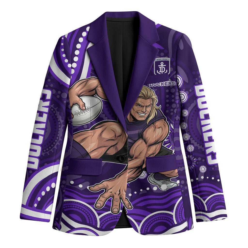 Personalized Fremantle Dockers Rugby Blazer Aboriginal Dot Art - Dreamtime Football Mascot