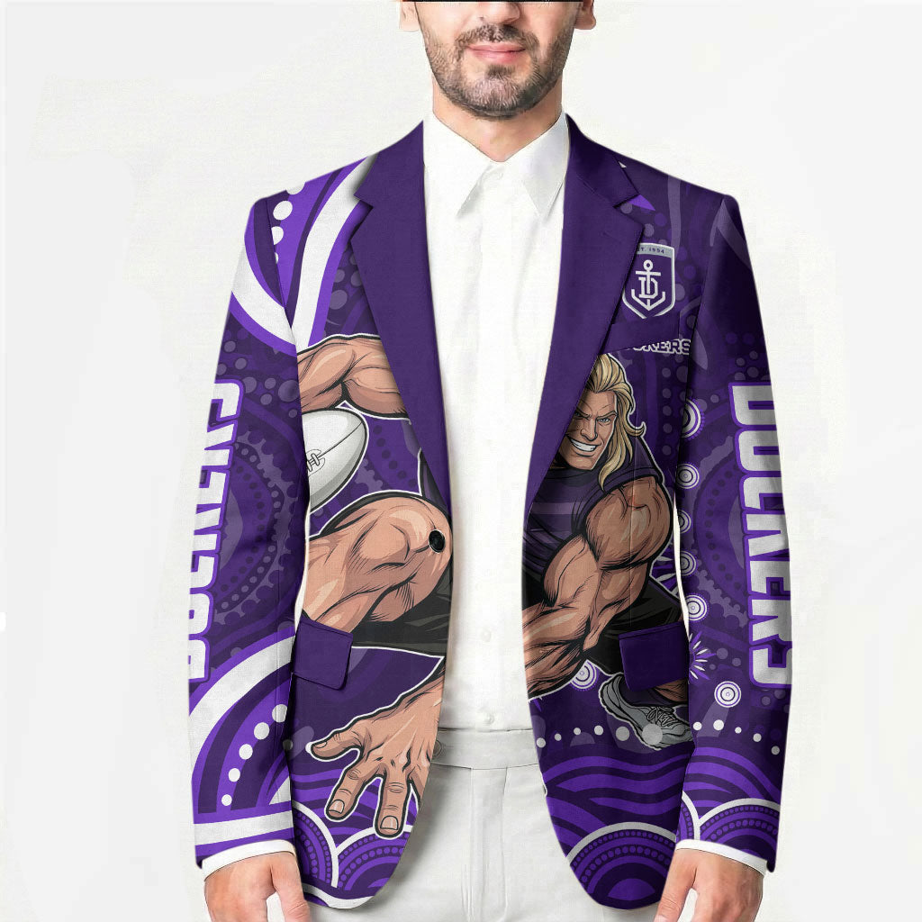 Personalized Fremantle Dockers Rugby Blazer Aboriginal Dot Art - Dreamtime Football Mascot