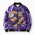 Personalized Fremantle Dockers Rugby Bomber Puffer Jacket Aboriginal Dot Art - Dreamtime Football Mascot