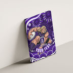 Personalized Fremantle Dockers Rugby Canvas Wall Art Aboriginal Dot Art - Dreamtime Football Mascot