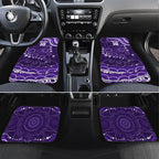 Personalized Fremantle Dockers Rugby Car Mats Aboriginal Dot Art - Dreamtime Football Mascot