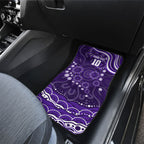 Personalized Fremantle Dockers Rugby Car Mats Aboriginal Dot Art - Dreamtime Football Mascot