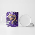 Personalized Fremantle Dockers Rugby Ceramic Mug Aboriginal Dot Art - Dreamtime Football Mascot