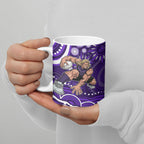 Personalized Fremantle Dockers Rugby Ceramic Mug Aboriginal Dot Art - Dreamtime Football Mascot