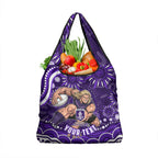 Personalized Fremantle Dockers Rugby Grocery Bag Aboriginal Dot Art - Dreamtime Football Mascot