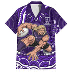 Personalized Fremantle Dockers Rugby Hawaiian Shirt Aboriginal Dot Art - Dreamtime Football Mascot