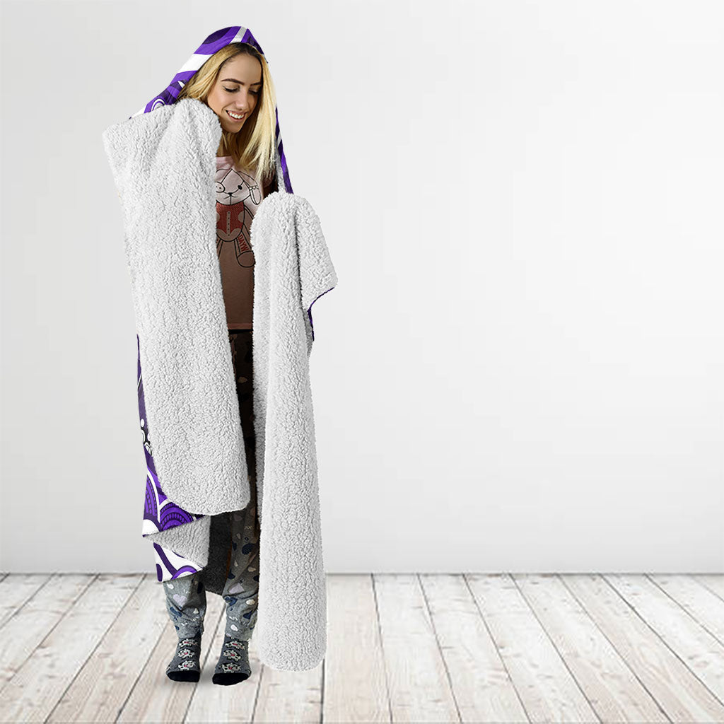 Personalized Fremantle Dockers Rugby Hooded Blanket Aboriginal Dot Art - Dreamtime Football Mascot