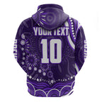Personalized Fremantle Dockers Rugby Hoodie Aboriginal Dot Art - Dreamtime Football Mascot