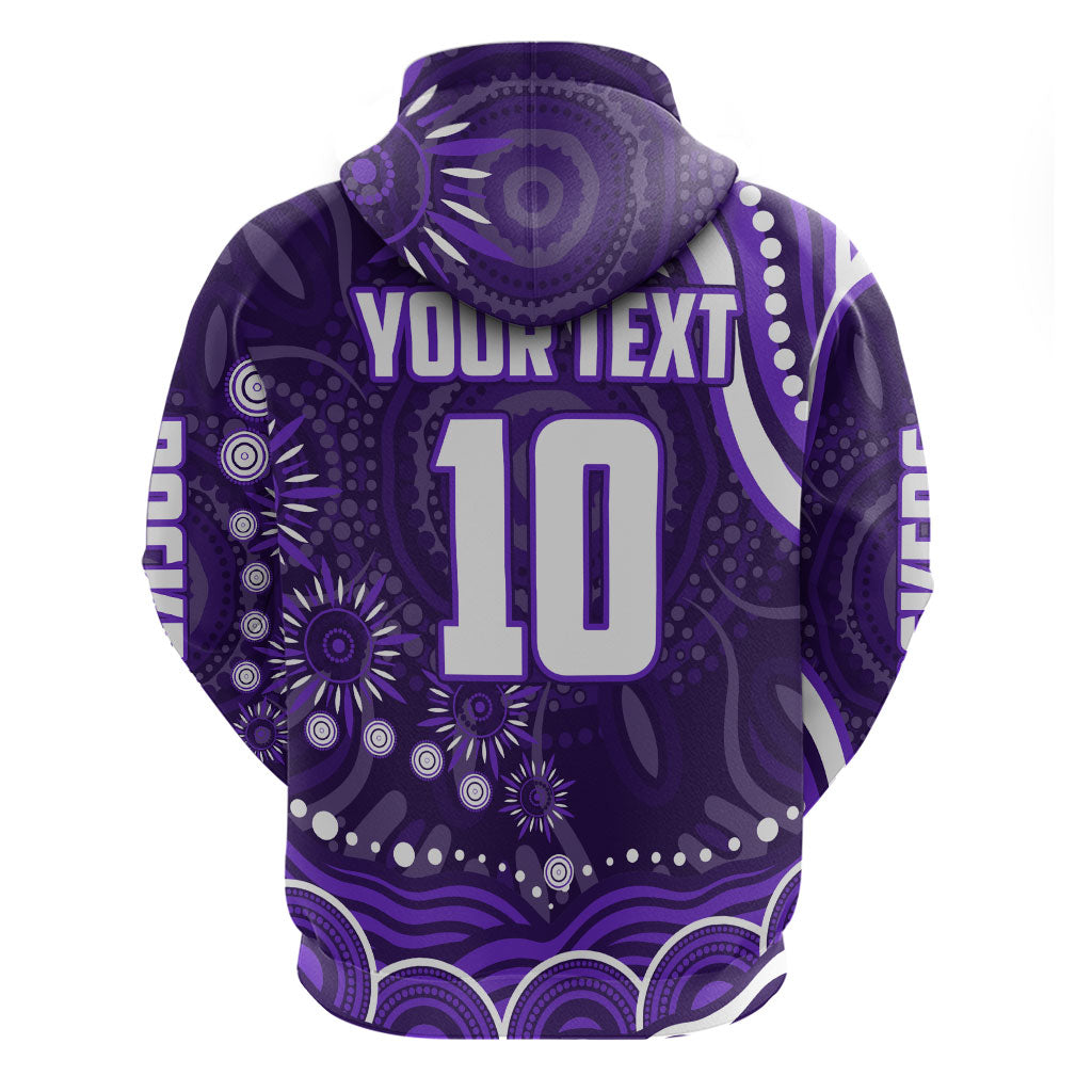Personalized Fremantle Dockers Rugby Hoodie Aboriginal Dot Art - Dreamtime Football Mascot
