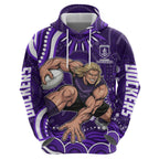 Personalized Fremantle Dockers Rugby Hoodie Aboriginal Dot Art - Dreamtime Football Mascot