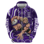 Personalized Fremantle Dockers Rugby Hoodie Aboriginal Dot Art - Dreamtime Football Mascot