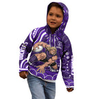 Personalized Fremantle Dockers Rugby Kid Hoodie Aboriginal Dot Art - Dreamtime Football Mascot