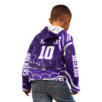 Personalized Fremantle Dockers Rugby Kid Hoodie Aboriginal Dot Art - Dreamtime Football Mascot