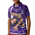 Personalized Fremantle Dockers Rugby Kid Polo Shirt Aboriginal Dot Art - Dreamtime Football Mascot