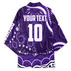 Personalized Fremantle Dockers Rugby Kimono Aboriginal Dot Art - Dreamtime Football Mascot