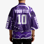Personalized Fremantle Dockers Rugby Kimono Aboriginal Dot Art - Dreamtime Football Mascot