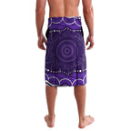 Personalized Fremantle Dockers Rugby Lavalava Aboriginal Dot Art - Dreamtime Football Mascot