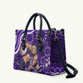 Personalized Fremantle Dockers Rugby Leather Bag Aboriginal Dot Art - Dreamtime Football Mascot