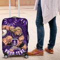Personalized Fremantle Dockers Rugby Luggage Cover Aboriginal Dot Art - Dreamtime Football Mascot