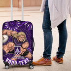 Personalized Fremantle Dockers Rugby Luggage Cover Aboriginal Dot Art - Dreamtime Football Mascot