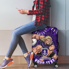 Personalized Fremantle Dockers Rugby Luggage Cover Aboriginal Dot Art - Dreamtime Football Mascot