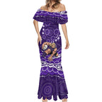Personalized Fremantle Dockers Rugby Mermaid Dress Aboriginal Dot Art - Dreamtime Football Mascot
