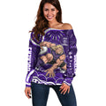 Personalized Fremantle Dockers Rugby Off Shoulder Sweater Aboriginal Dot Art - Dreamtime Football Mascot