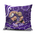Personalized Fremantle Dockers Rugby Pillow Cover Aboriginal Dot Art - Dreamtime Football Mascot