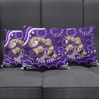 Personalized Fremantle Dockers Rugby Pillow Cover Aboriginal Dot Art - Dreamtime Football Mascot