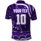 Personalized Fremantle Dockers Rugby Polo Shirt Aboriginal Dot Art - Dreamtime Football Mascot