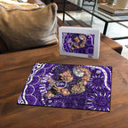 Personalized Fremantle Dockers Rugby Puzzle Aboriginal Dot Art - Dreamtime Football Mascot